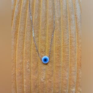 925 Egyptian Silver evil eye necklace 🧿